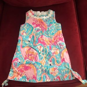 Gently worn Lilly Pulitzer Flamingo girls dress